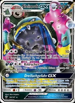 Alola-Sleimok GX card in German