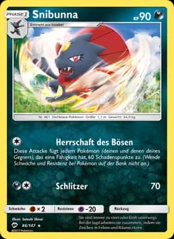 Snibunna card in German