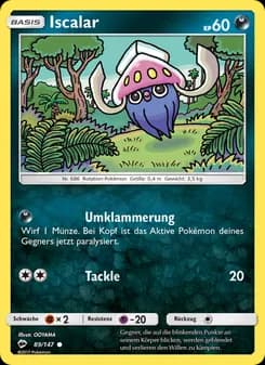 Iscalar card in German