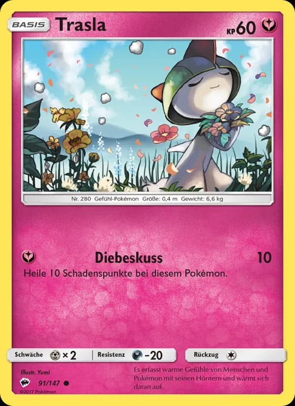 Trasla card in German