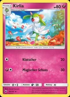 Kirlia card in German