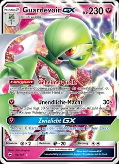 Guardevoir GX card in German