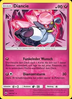 Diancie card in German