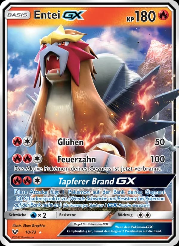 Entei GX card in German