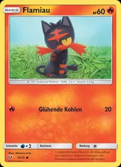 Flamiau card in German