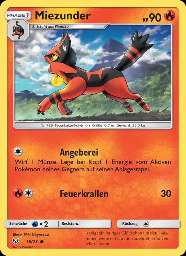 Miezunder card in German