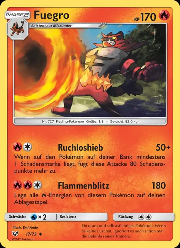 Fuegro card in German