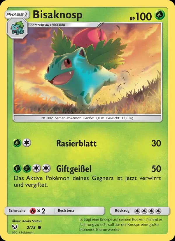 Bisaknosp card in German
