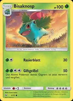 Bisaknosp card in German