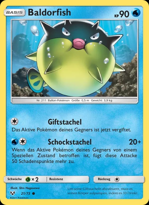 Baldorfish card in German