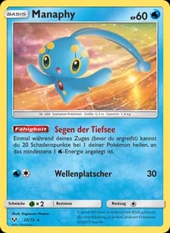 Manaphy card in German
