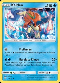 Keldeo card in German
