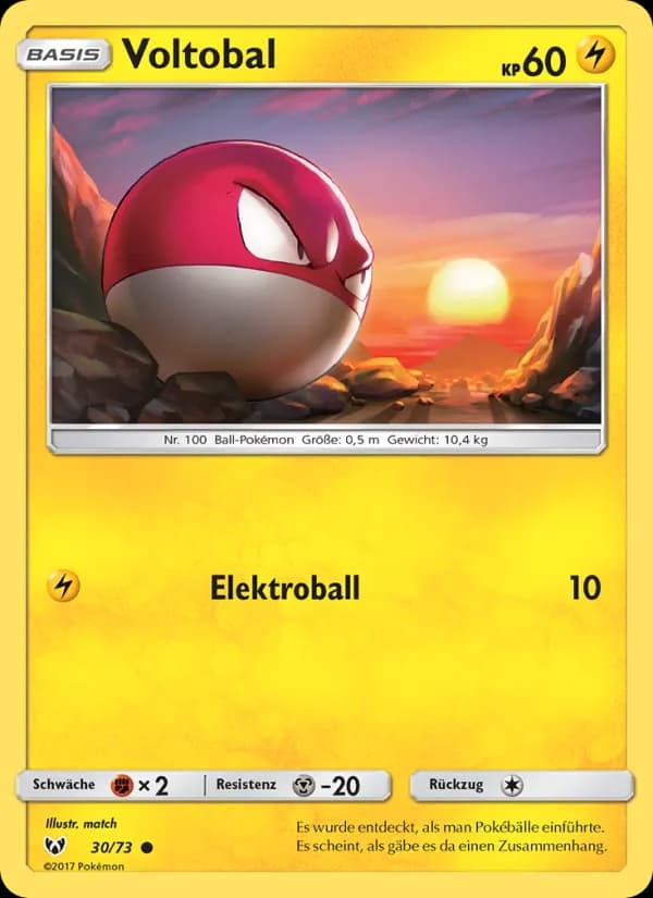 Voltobal card in German