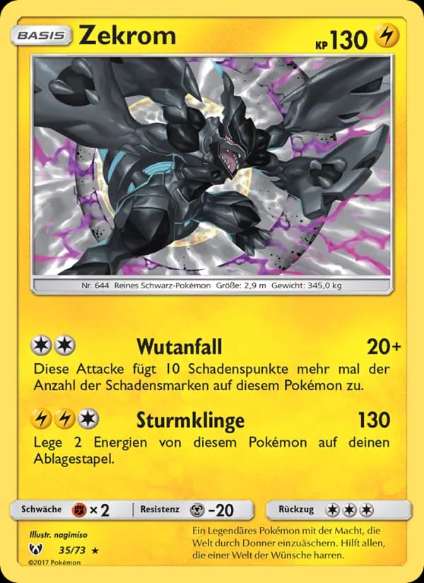 Zekrom card in German
