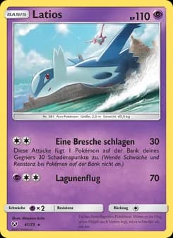 Latios card in German