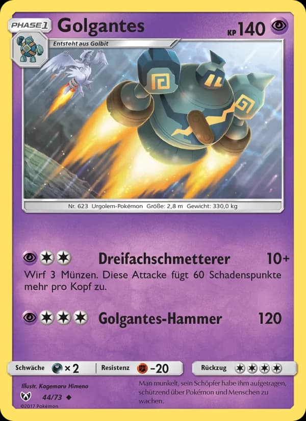 Golgantes card in German