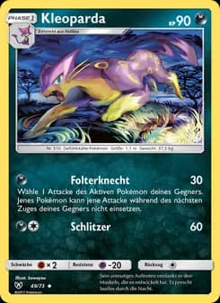 Kleoparda card in German