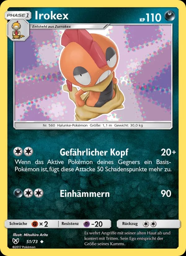 Irokex card in German