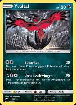 Yveltal card in German