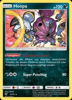 Hoopa card in German