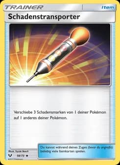 Schadenstransporter card in German