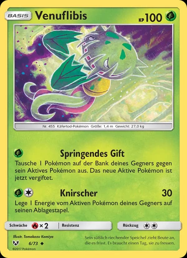 Venuflibis card in German