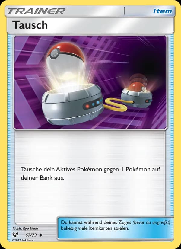 Tausch card in German