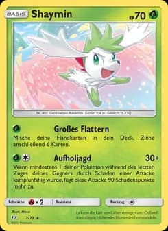 Shaymin card in German