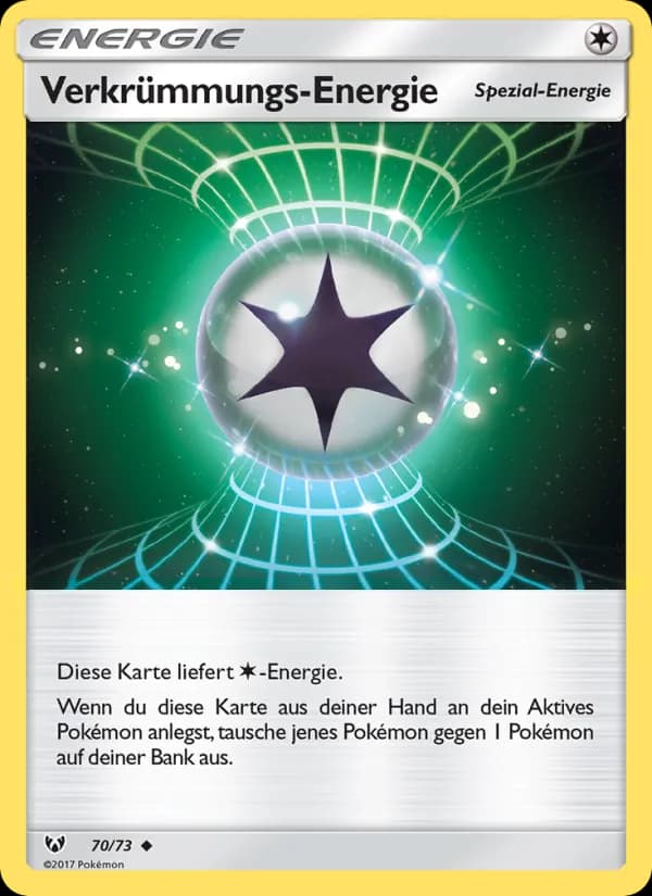 Verkrümmungs-Energie card in German