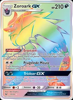 Zoroark GX card in German