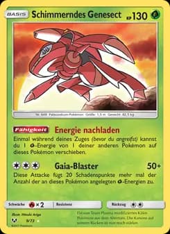 Schimmerndes Genesect card in German