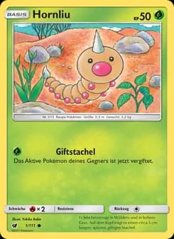 Hornliu card in German