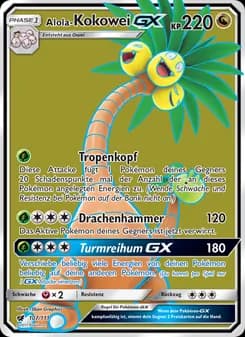 Alola-Kokowei GX card in German
