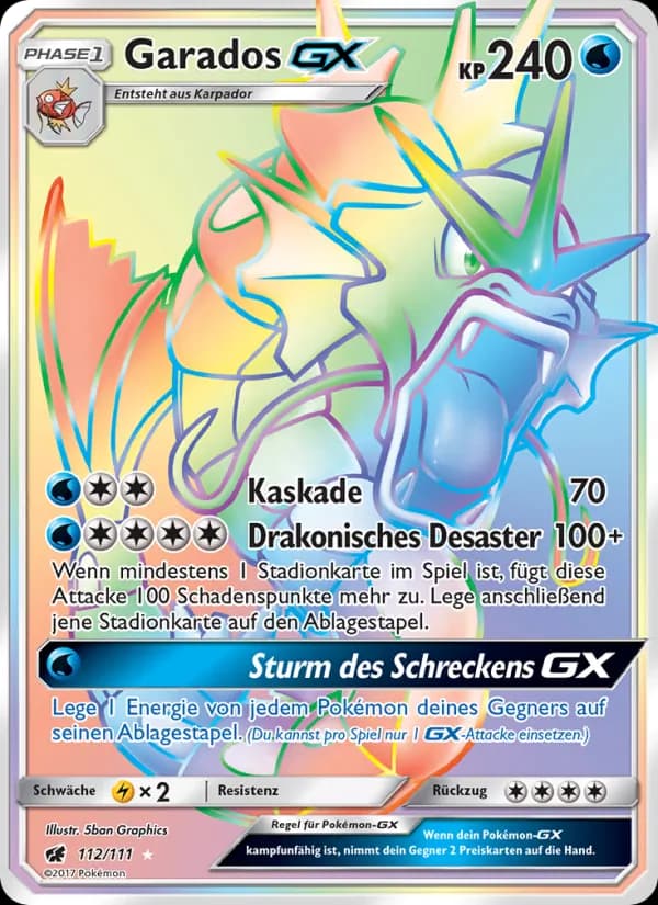 Garados GX card in German