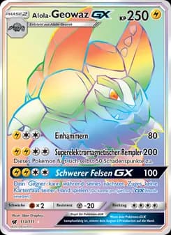 Alola-Geowaz GX card in German