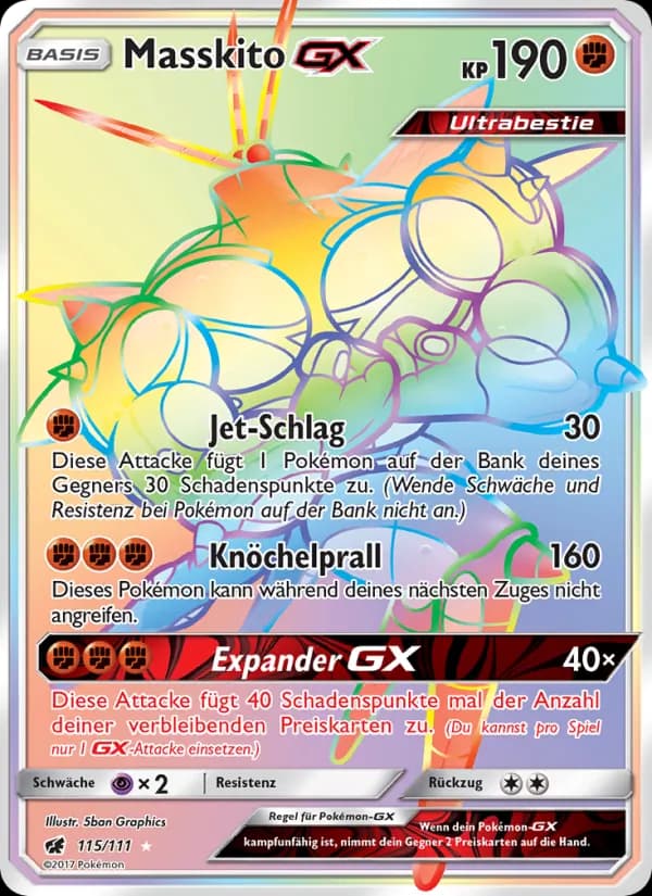 Masskito GX card in German