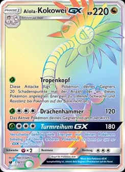 Alola-Kokowei GX card in German