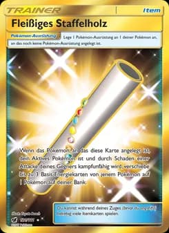 Fleißiges Staffelholz card in German