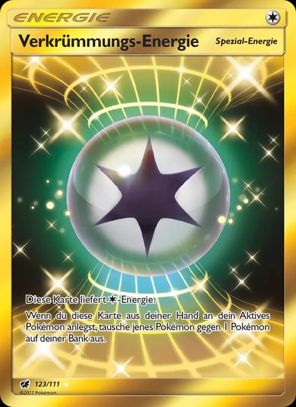 Verkrümmungs-Energie card in German