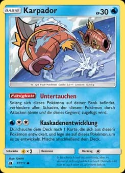 Karpador card in German