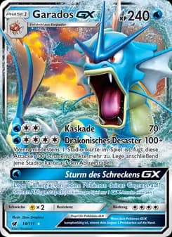 Garados GX card in German