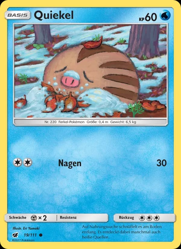Quiekel card in German