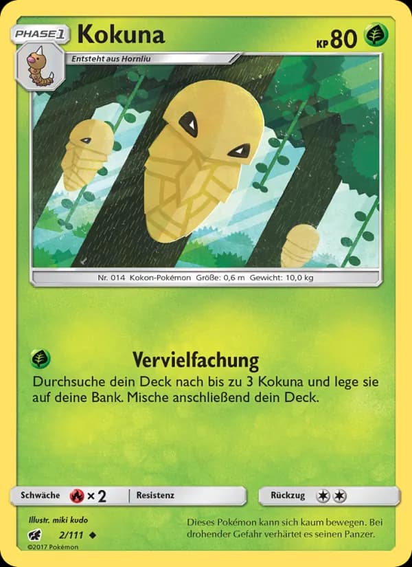 Kokuna card in German