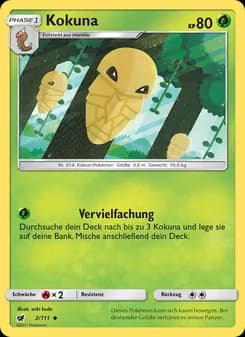 Kokuna card in German