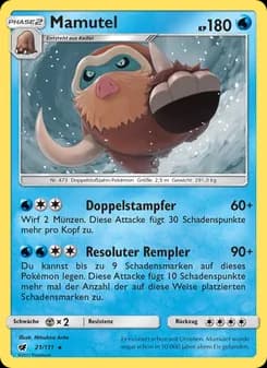 Mamutel card in German