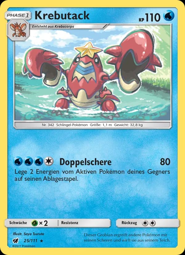 Krebutack card in German