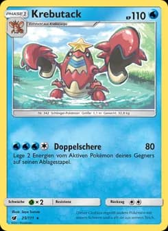 Krebutack card in German