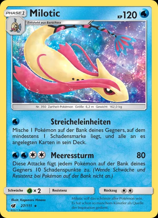 Milotic card in German