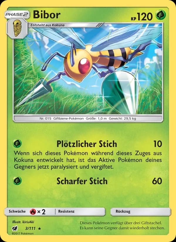 Bibor card in German