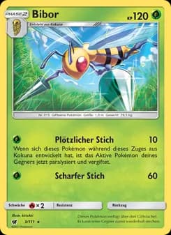 Bibor card in German